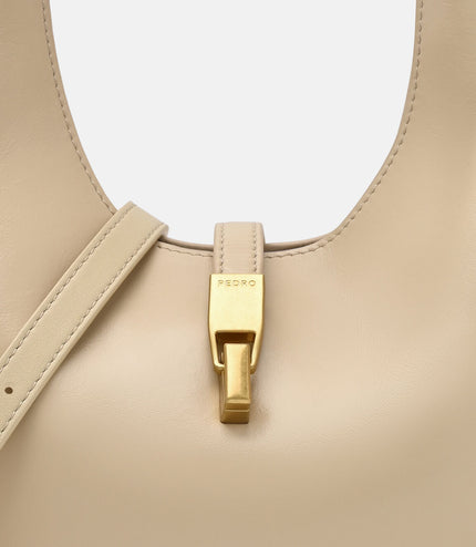 Hitch Leather Hobo Bag - Sand