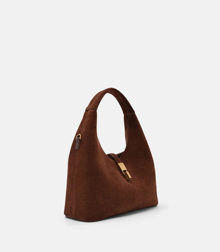 Hitch Leather Hobo Bag - Mahogany