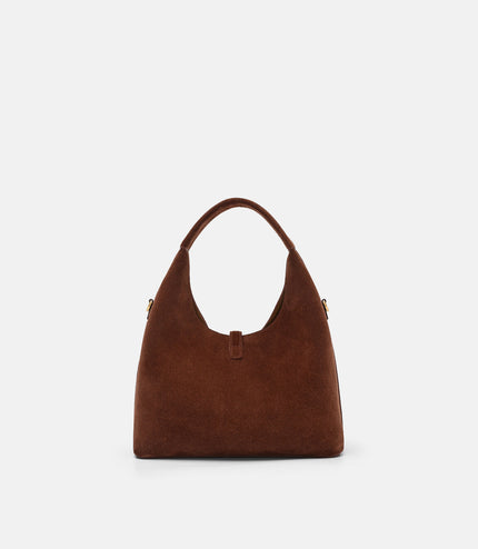 Hitch Leather Hobo Bag - Mahogany