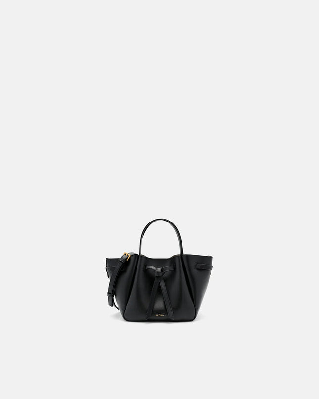 Emory Leather Tote Bag - Black