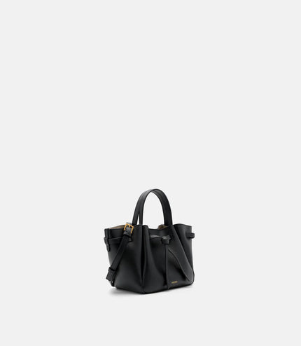 Emory Leather Tote Bag - Black