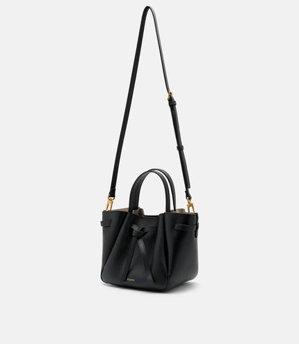 Emory Leather Tote Bag - Black
