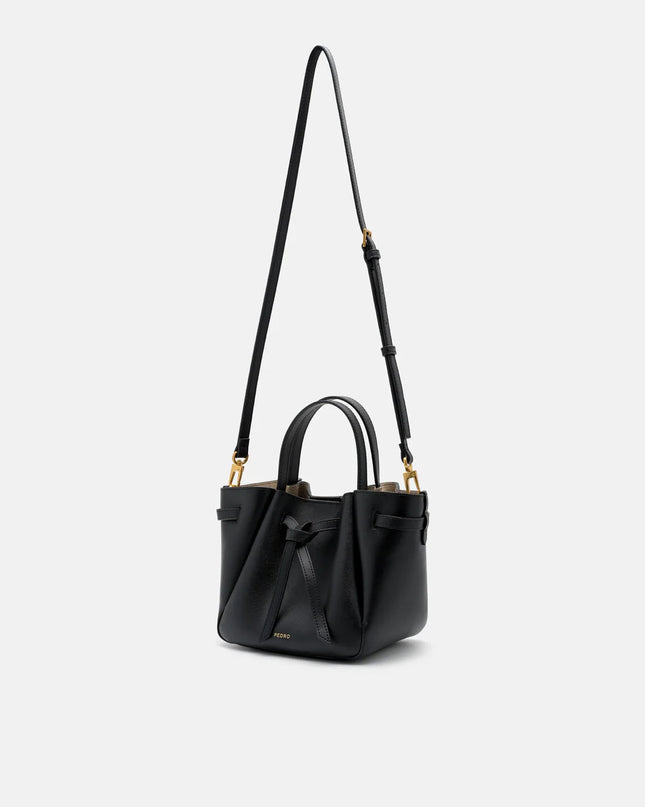 Emory Leather Tote Bag - Black