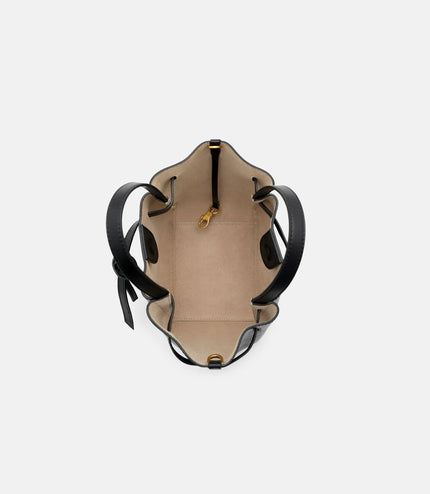 Emory Leather Tote Bag - Black