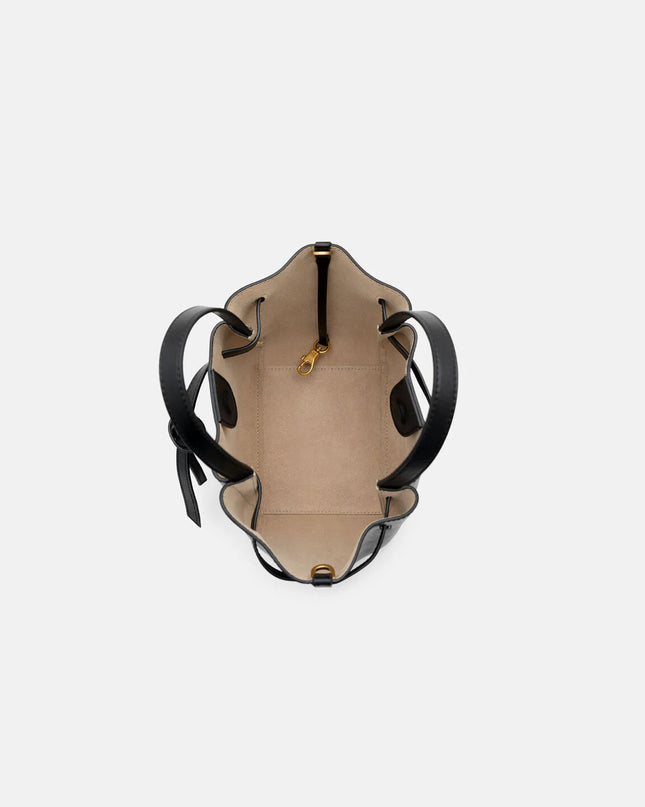 Emory Leather Tote Bag - Black