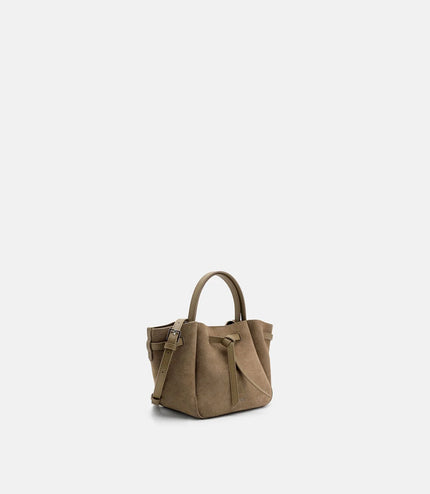 Emory Leather Tote Bag - Olive