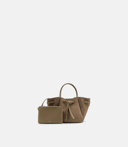 Emory Leather Tote Bag - Olive