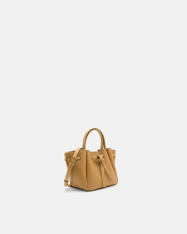 Emory Leather Tote Bag - Sand