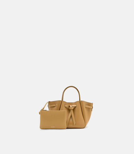 Emory Leather Tote Bag - Sand