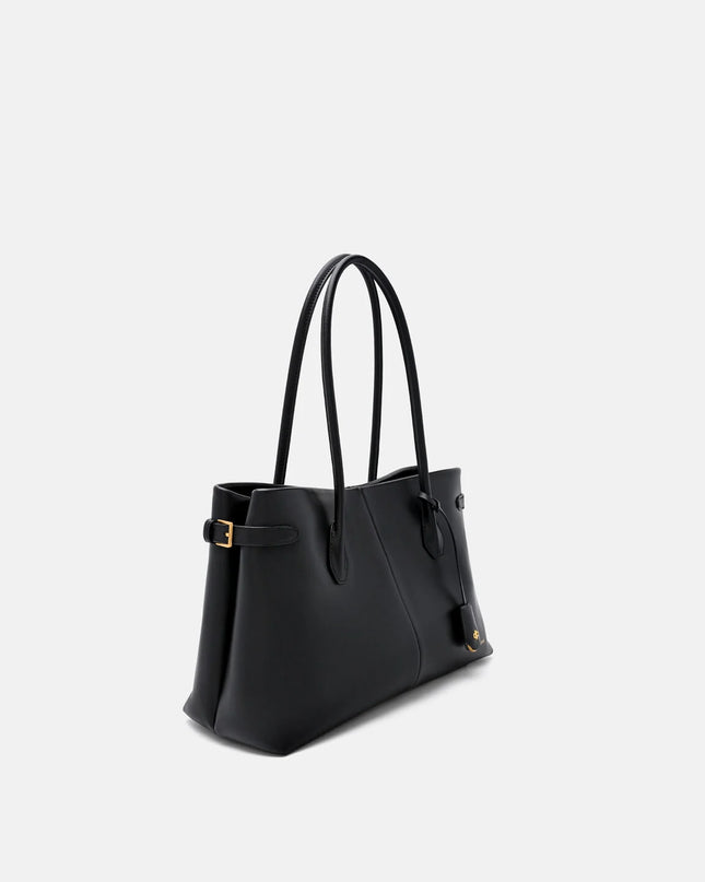 Laurel Leather Handbag - Black