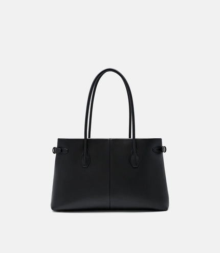 Laurel Leather Handbag - Black