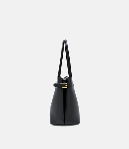 Laurel Leather Handbag - Black