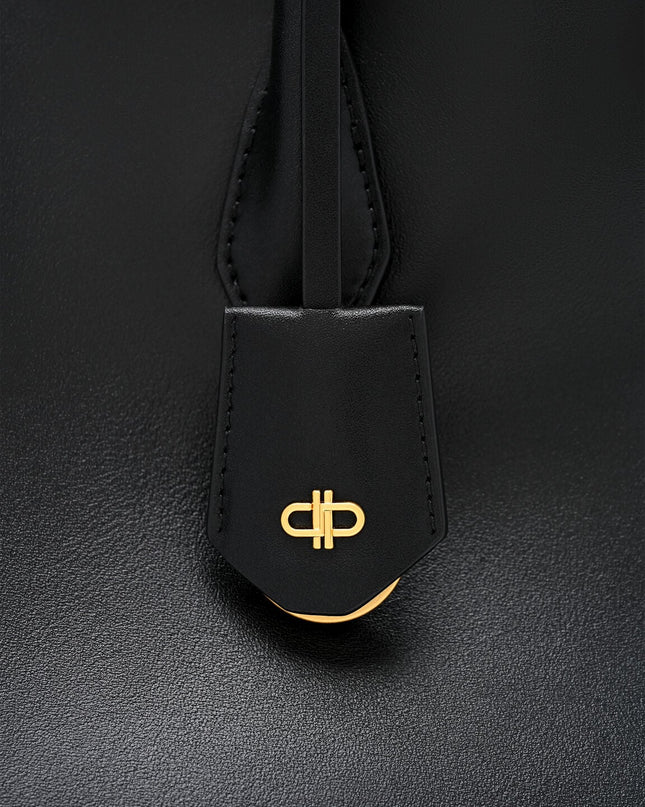 Laurel Leather Handbag - Black