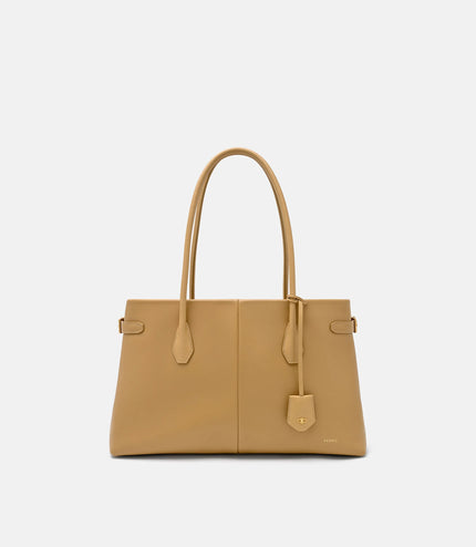 Laurel Leather Handbag - Sand