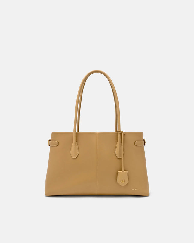 Laurel Leather Handbag - Sand