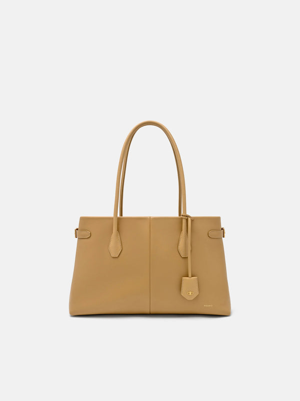 Laurel Leather Handbag - Sand