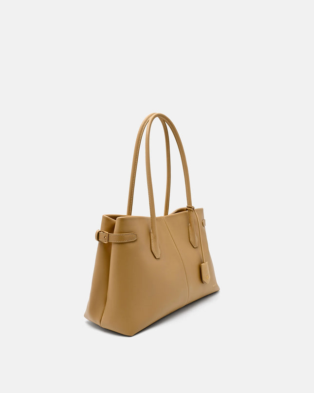 Laurel Leather Handbag - Sand