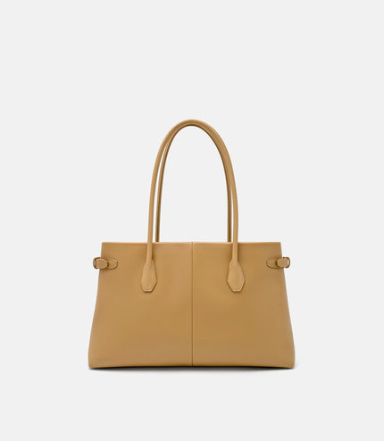Laurel Leather Handbag - Sand