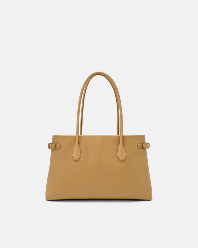 Laurel Leather Handbag - Sand
