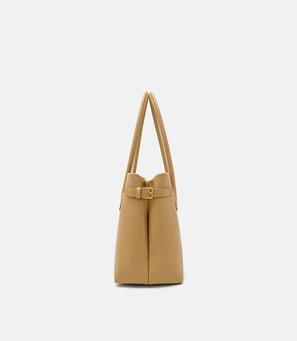 Laurel Leather Handbag - Sand