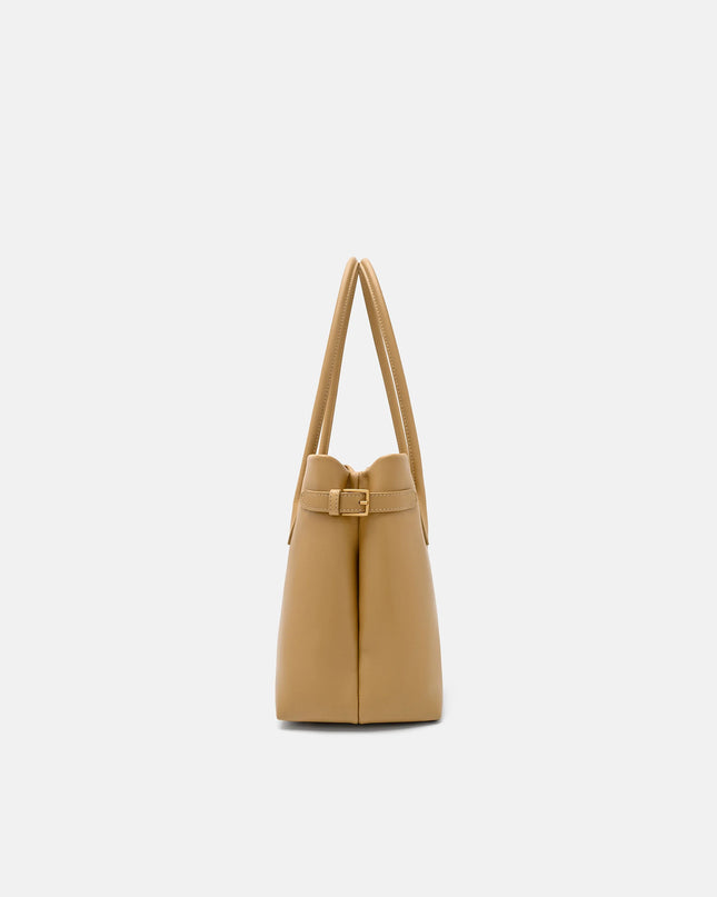 Laurel Leather Handbag - Sand