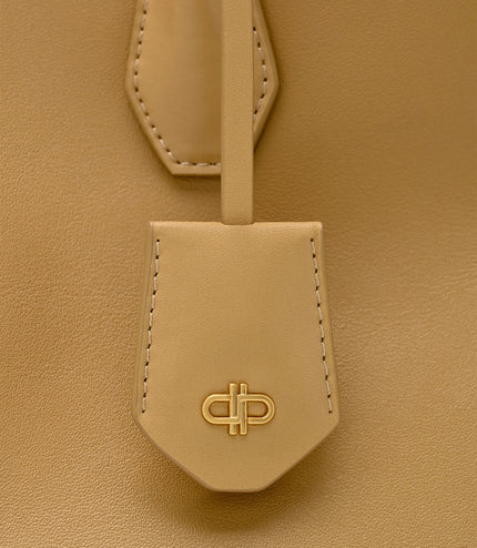 Laurel Leather Handbag - Sand