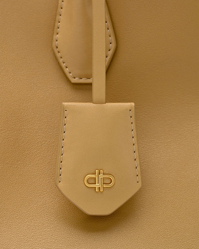 Laurel Leather Handbag - Sand