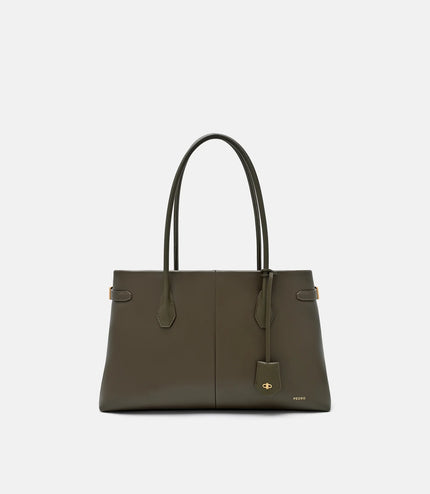 Laurel Leather Handbag - Dark Olive