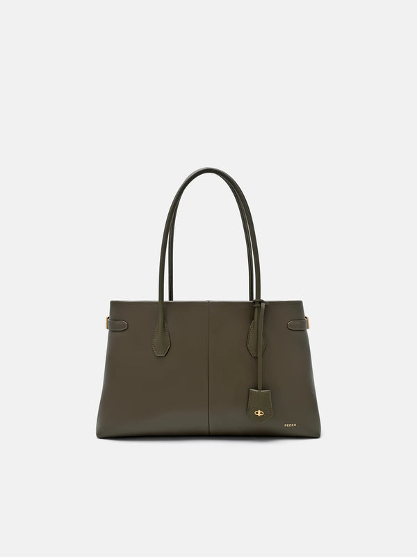 Laurel Leather Handbag - Dark Olive