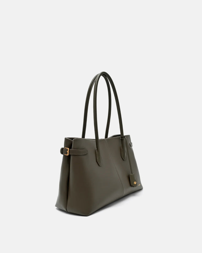 Laurel Leather Handbag - Dark Olive