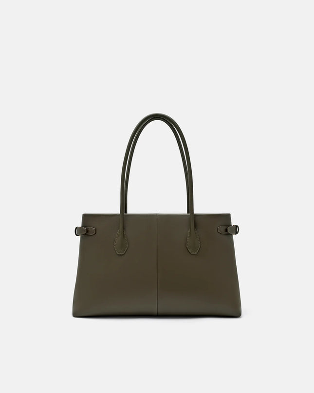 Laurel Leather Handbag - Dark Olive