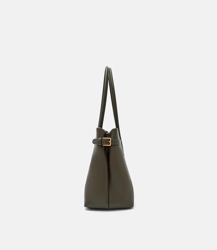 Laurel Leather Handbag - Dark Olive