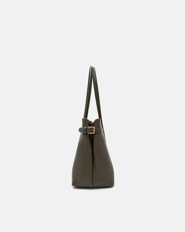 Laurel Leather Handbag - Dark Olive