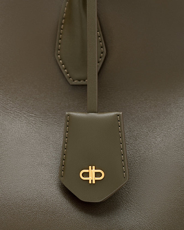Laurel Leather Handbag - Dark Olive