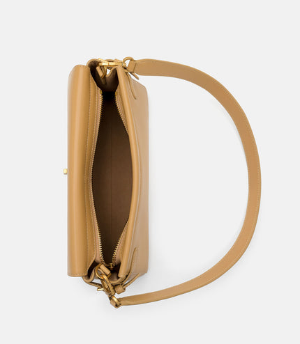 Emory Leather Shoulder Bag - Sand