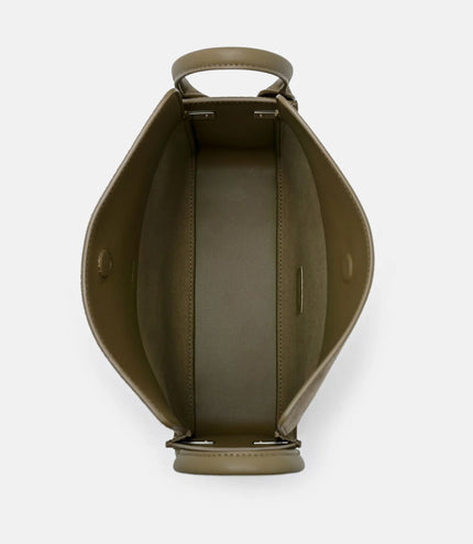 Suede Demi Bag - Olive Suede