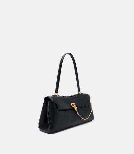 Mirelle Leather Shoulder Bag - Camel