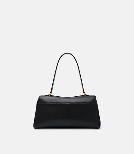 Mirelle Leather Shoulder Bag - Black