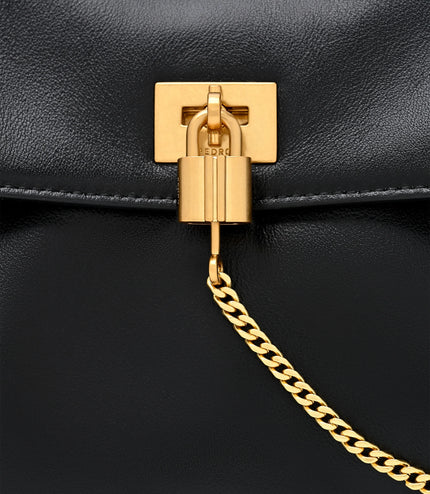Mirelle Leather Shoulder Bag - Black