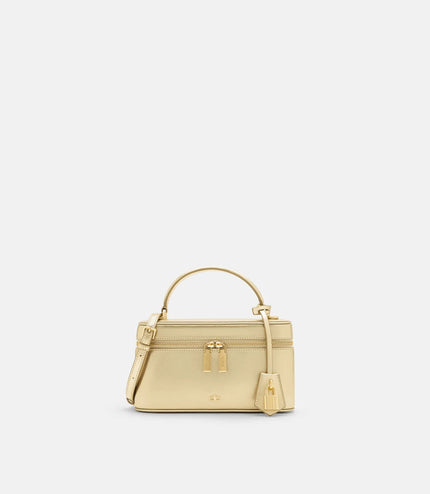 Ari Leather Shoulder Bag - Gold
