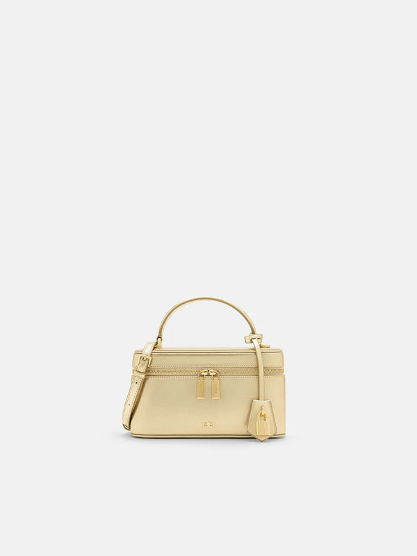 Ari Leather Shoulder Bag - Gold