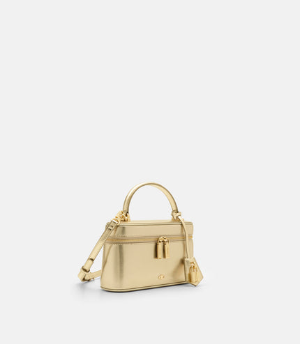 Ari Leather Shoulder Bag - Gold