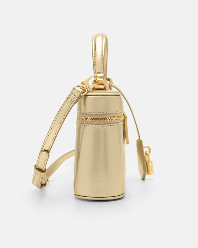 Ari Leather Shoulder Bag - Gold