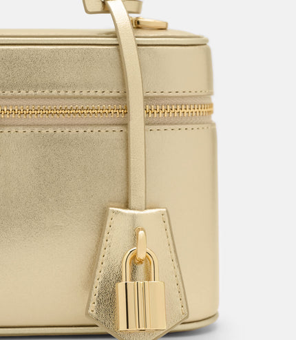 Ari Leather Shoulder Bag - Gold