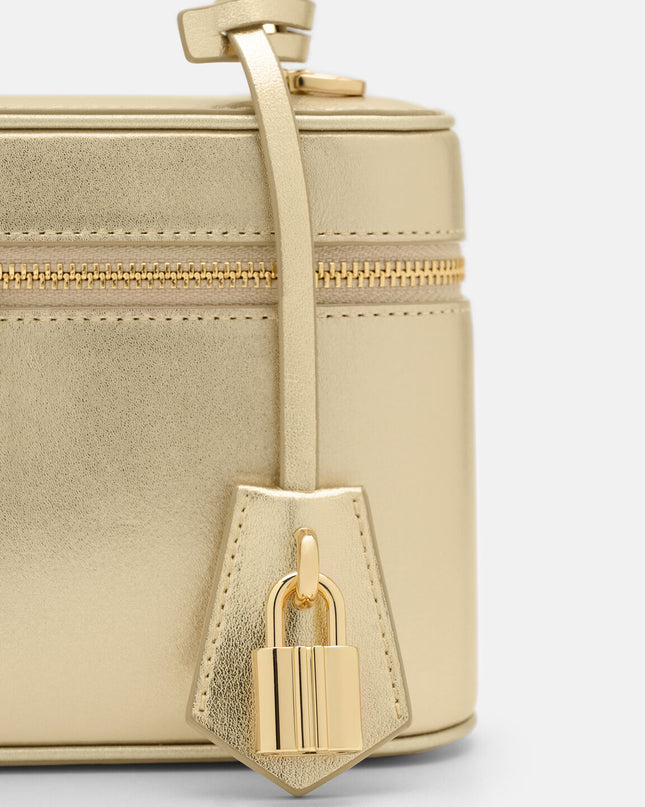 Ari Leather Shoulder Bag - Gold