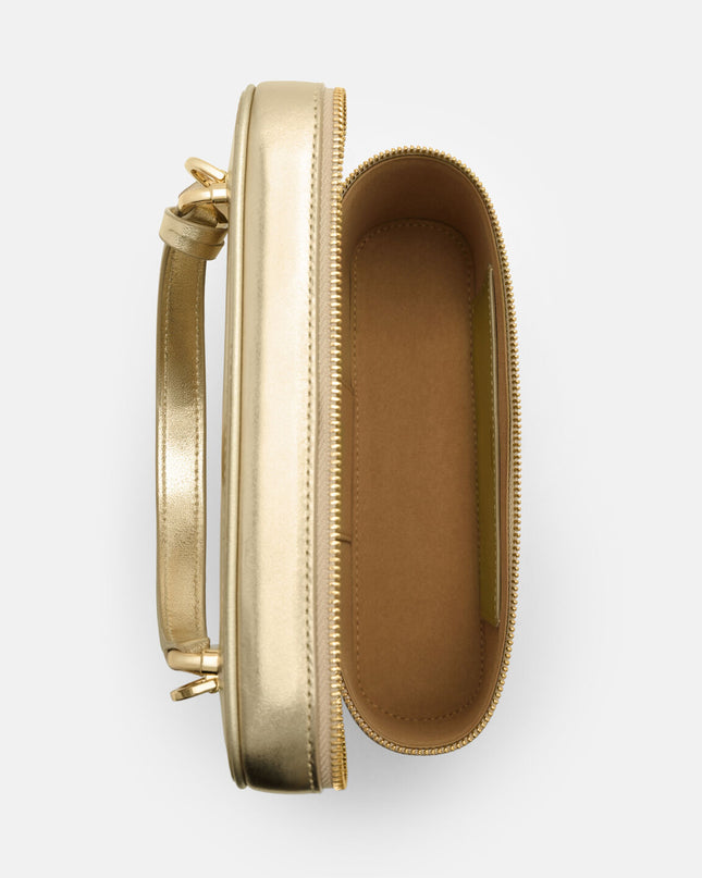 Ari Leather Shoulder Bag - Gold