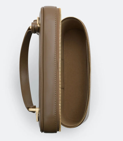 Ari Leather Shoulder Bag - Dark Taupe