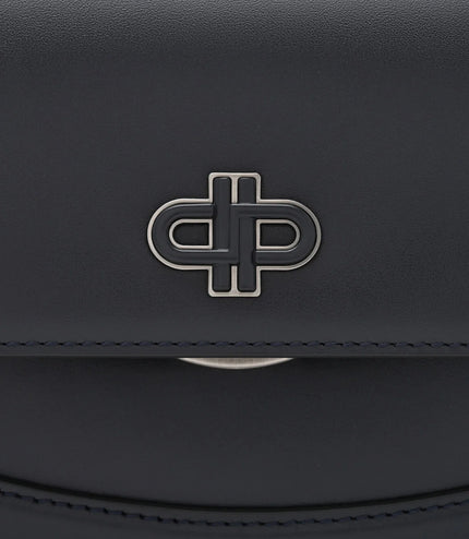 Willow Leather Shoulder Bag - Dark Grey