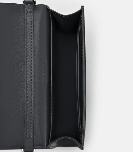 Leather Bi-Fold Wallet - Grey