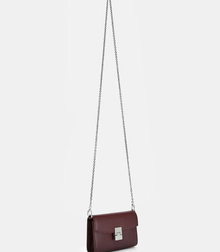 Leather Bi-Fold Wallet - Burgundy